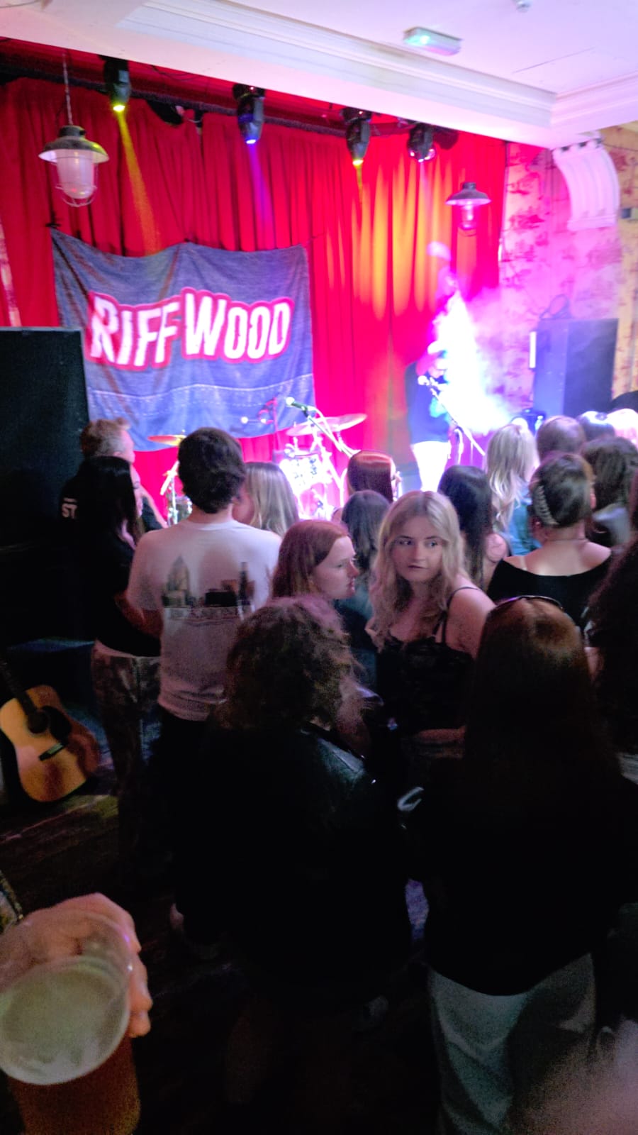 Setting up — Riff Wood gig